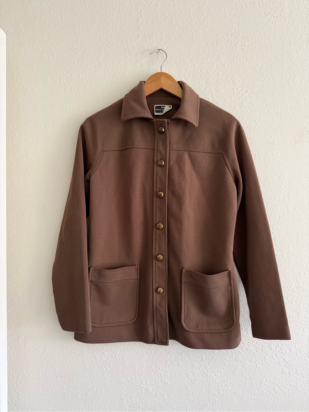Vintage 1970’s Classic Brown Women's Button-Front Jacket
